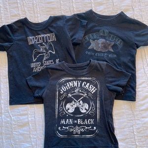 BAND tees for your 18month old child! Super rad!